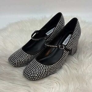 Steve Madden Black Multi Rhinestone Platform Sandals – Women's Size 10 – NWT